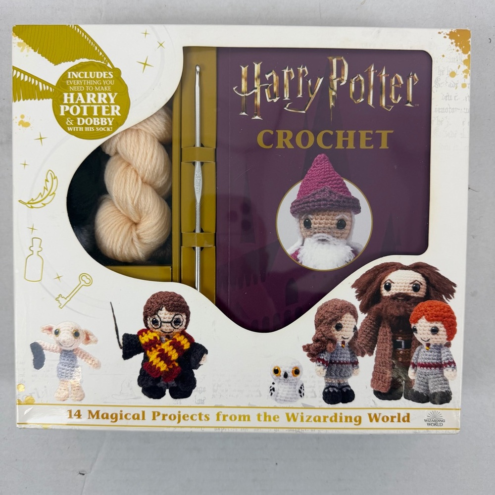 Harry Potter Crochet Kit New Craft Set Includes‎ Materials to Make Harry & Dobby